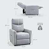 Zoom IMG-2 homcom poltrona relax reclinabile manuale Zoom IMG-2 homcom poltrona relax reclinabile manuale