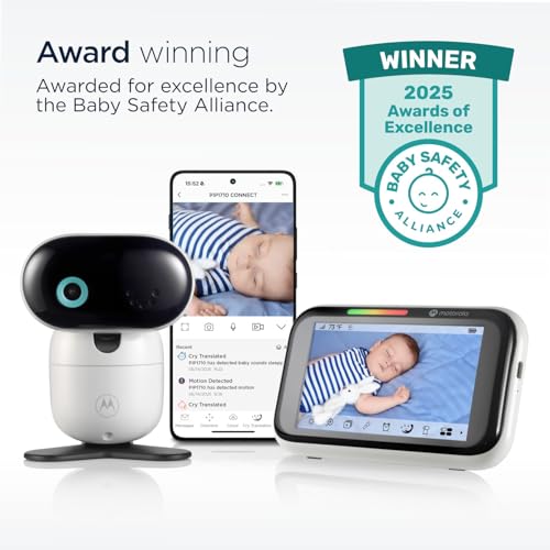 Motorola Nursery PIP1710 Connect Wi-Fi Baby Monitor with AI Cry Detection & 5" Parent Unit — view 4