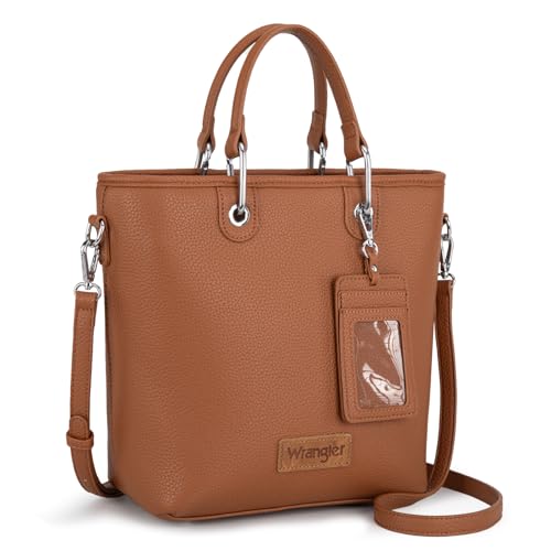 Wrangler Tote Bag for Women Casual Work Top-handle Handbag with Card Holder
