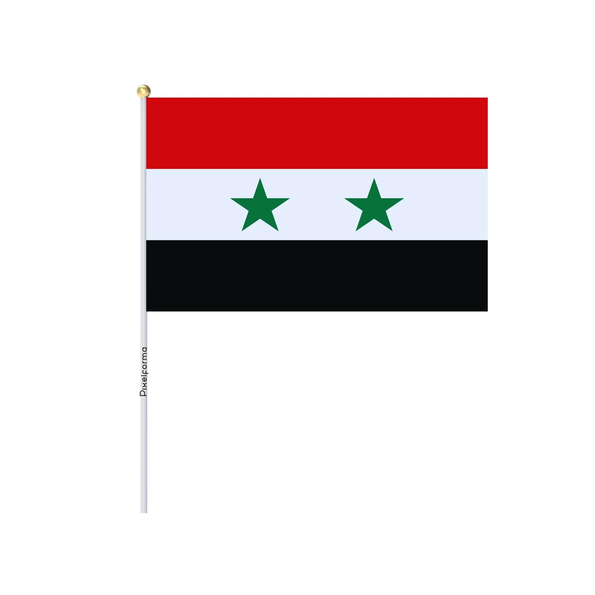 Pixelforma Pack of 100 Mini Syrian Flag 30 x 45 cm
