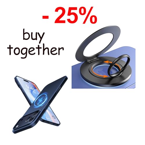 TORRAS Magnetic Case & Magnetic Phone Grip Ring Holder Kickstand
