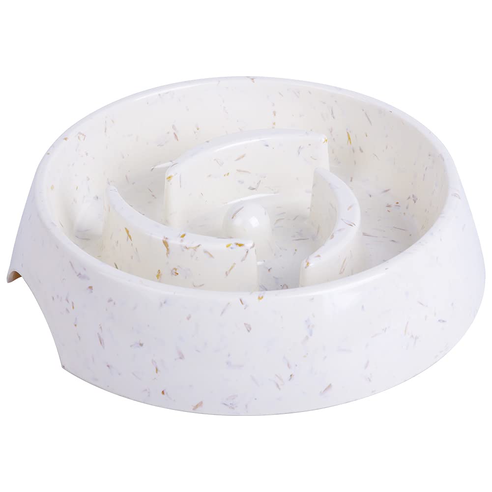 SUPER DESIGN Slow Feeder Dog Bowl, Interactive Puzzle Bowl, Pet Maze Feeder, Gobble Stopper No Choke Melamine Bowl