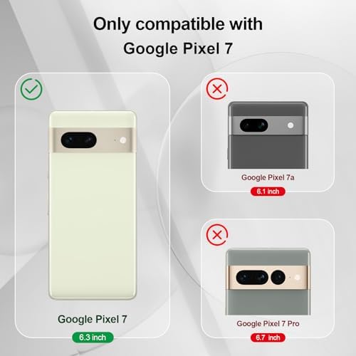 Btstring Case for Google Pixel 7, Soft Silicone Case with Upgraded Camera Protection, Shockproof Slim Case Cover with Anti-Scratch Microfiber Lining, Black - 4