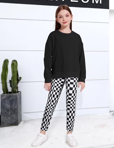 Image of Girl Clothes Sweatshirt Pullover Leggings Tracksuits Outfit 2PC Girls Clothes Size 6-14