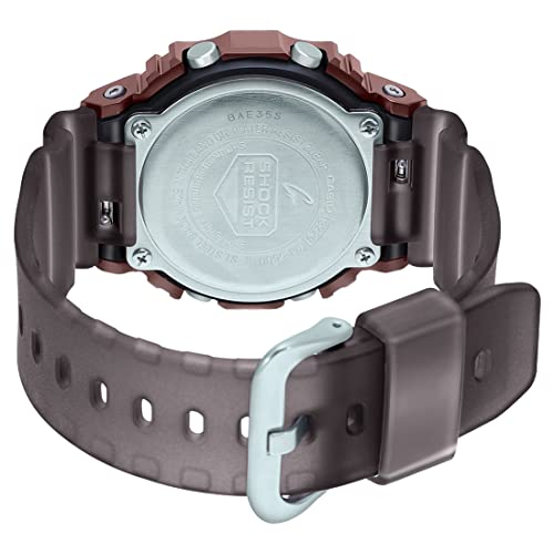 Casio G-Shock GM-2100MF-5ADR Brown IP Gray Analog-Digital Dial Translucent Resin Strap Men's Watch Shock and 200M Water Resistant G1214 - Image 4