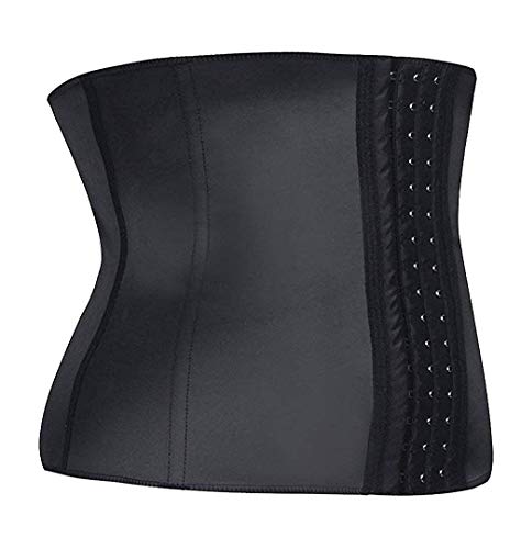 YIANNA Waist Trainer Women Body Shaper Long Torso Tummy Control Corset for Sport Cincher Latex Shapewear