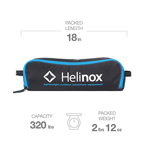 Helinox Chair Two Ultralight, High-Back, Collapsible Camping Chair, Black, With Pockets #TOP1