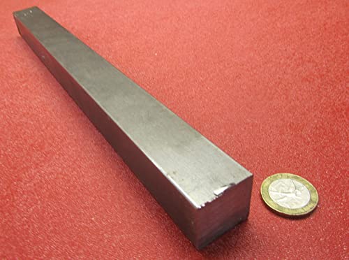 4140 Alloy Steel Square Bar 1.00" Thickness x 1.00" Width x 1 Ft. Length, 1 Pc.