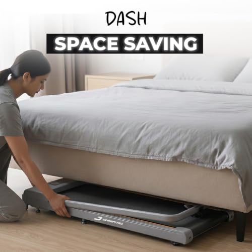 Image of Durafit91 Dash 2.5HP Peak BLDC Motor Walkpad Treadmill with Remote Control | 100 kg User Capacity Walking Pad| 8 km /h Max Speed | LED Display with Under-Desk Design | Home Use | Grey