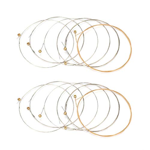 MALAXA LIANXIAO – 12 PCS Cuivre + Acier Remplacement de Cordes de Guitare Durable, 2 Cordes de Guitare de Cordes, Solide… - Les Beatles, Paul McCartney, John Lennon, RIngo Starr, George Harrison MALAXA LIANXIAO - 12 PCS Cuivre + Acier Remplacement de Cordes de Guitare Durable, 2 Cordes de Guitare de Cordes, Solide… – Image 5