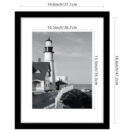 Image of Picrit 15x19 Black Picture Frame, Poster Frame for Wall, 3 Pack