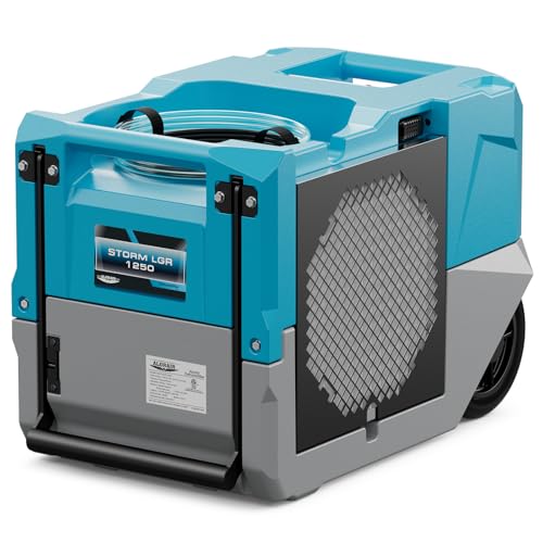 ALORAIR 264 PPD LGR Commercial Dehumidifier with Pump, Up to 3,000 Sq.Ft Industrial Dehumidifier with Drain Hose Potable Wheels Design for Whole House, Basement, Warehouse, Garage, Blue