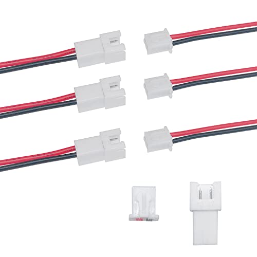 50pcs 25 pares conector macho y hembra 2Pin 2.54mm 200mm miniatura 1