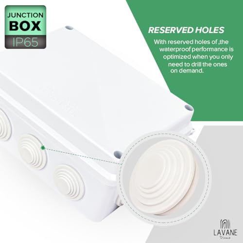 Boîte de jonction plastique ABS étanche IP65 blanc LA VANE - 4