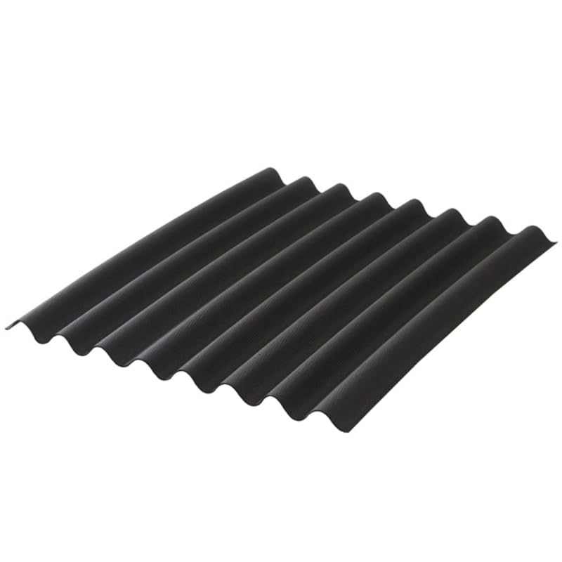 Plaque bitumée ondulée L 2 m - l 0.86 m Noir, l.86 cm, L.- 2m
