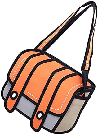 Amazon Yデパートセンター55 おもしろバッグ イラストのようでかわいい 二次元ショルダーバッグ オレンジ イラストバッグ バッグ スーツケース Amazon Yデパートセンター55 おもしろバッグ イラストのようでかわいい 二次元ショルダーバッグ オレンジ イラストバッグ バッグ スーツケース