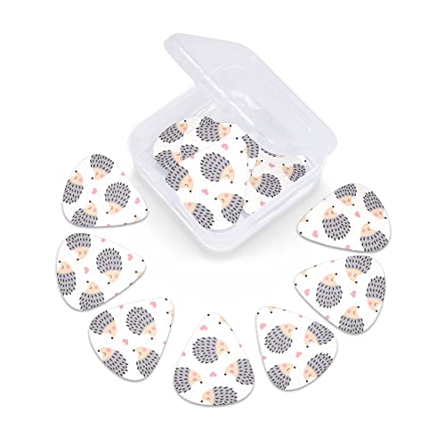 Lot de 12 médiators mignons en forme de hérisson pour guitare basse électrique et acoustique - Les Beatles, Paul McCartney, John Lennon, RIngo Starr, George Harrison Lot de 12 médiators mignons en forme de hérisson pour guitare basse électrique et acoustique – Image 7