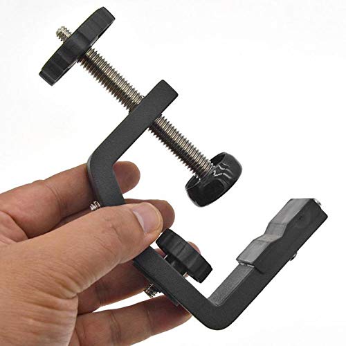 Image of Large Size Metal Heavy Duty Photo Studio Light Stand C Clamp U Clip Bracket Large Size with 1 /4 inch Srew