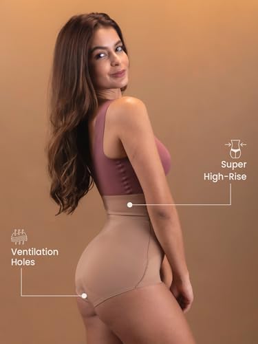 Image of Krvvy Seamless Tummy Tucker Shaperwear for Women | High Waist Shaper with Targeted Compression on Belly Fat | Provides Invisible & Slim Look Under Dresses