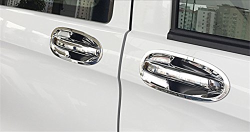 Copricristallo Maniglia Interna Portiera In ABS Cromato Per Land Rover Freelander 2 (2007-2015) – 4 Pezzi Con Nastro 3M