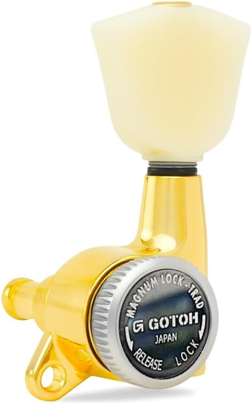 Gotoh Locking Machine Heads 3 per side - SG381 MG-T- P4N - Magnum Lock Trad Gold