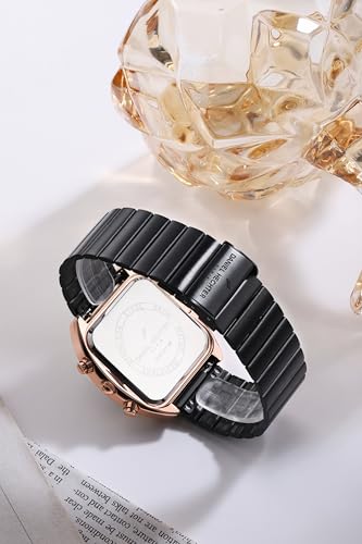 Image of Daniel Hechter Paris Bercy Collection Modern Multi Functional Watch for Men with Square Dial and Stainless Steel Strap