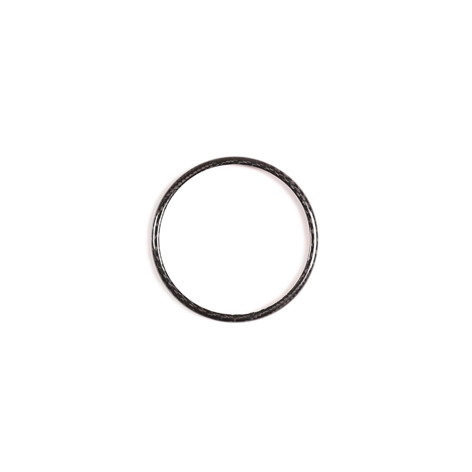 QBKGMEWCA Trunk Badge Ring Trim Compatible for Alfa Romeo Giulia Stelvio Genuine Carbon Fiber(Type2)