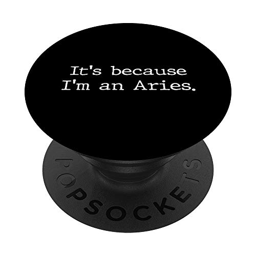 Aries Horoscope Gifts Women Girls Men Zodiac Sign Astrology PopSockets PopGrip Intercambiabile