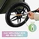 Petique Breeze Große Hundebuggy Hundewagen wandelbar Fahrradanhänger für Hunde mit Luftreifen, Schwarz, 1 Stück (1er Pack)