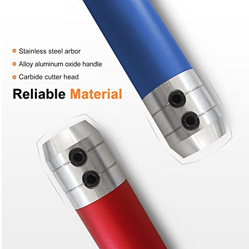 Carbide Lathe Turning Tools, 20" Full Size Woodturning Tools, Including Swan Neck Hollower, Rougher, Finisher, Detachable Alloy Handle (Alloy Tool Set) #TOP3