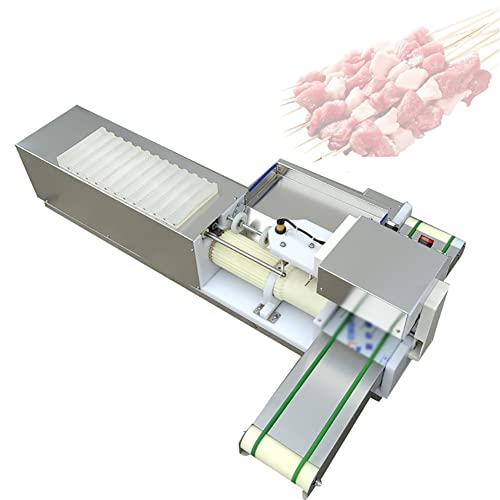 Máquina eléctrica para pinchos de carne – Máquina de brochetas de barbacoa de alta eficiencia, 1800 pinchos/hora para kababs de carne y carne