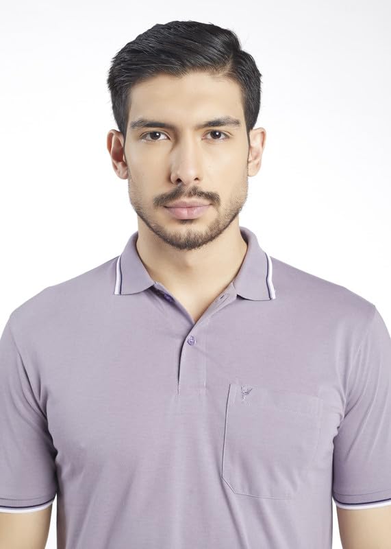 Image of Pro Riders Urban Men's Cotton Rich Polo T-Shirt with Pocket |Regular Fit| Office