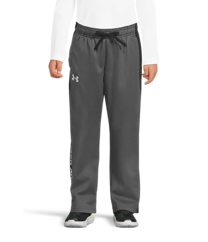 Image of Under Armour Boys Brawler 2.0 Pants , Pitch Gray (012)/White , Medium