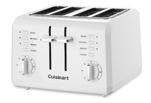 Cuisinart Cpt-142P1 4-Slice Compact Plastic Toaster, White & Cco-50N Deluxe Electric Can Opener, White #TOP3