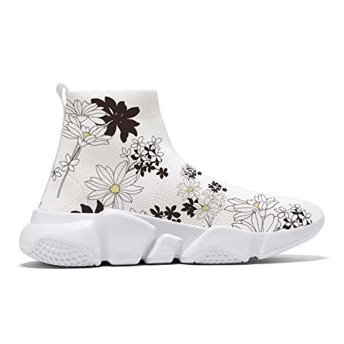 Hetios Kids Sneakers Boys Sock Shoes Breathable Slip on Shoes for Girls Fashion Lightweight Running Shoes (Toddle/Little Kids/Big Kids)3