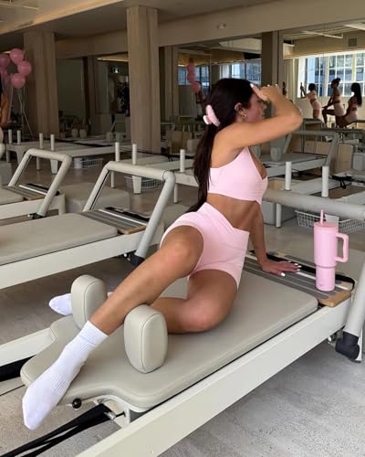 Image of 3 Pairs Pilates Socks with Grips for Women Non Slip Grip Socks for Yoga Barre Hospital Workout