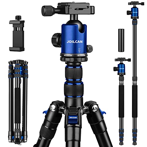 Camera Tripod, 80/84 Inches Heavy Duty Tripod For Camera And Phone, 82" Camera Monopod Tripod, Dslr Binoculars Spotting Scope Camcorders Video Tripod Stand, 360 Degree Ball Head, 35 Lbs Loads #TOP20