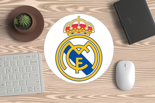 Mauspad für Maus, PC oder Laptop – Real Madrid (Schild). Für alle großen aufgeblasenen Merengue, Fan des besten Clubs in Spanien, Europa und der Welt.