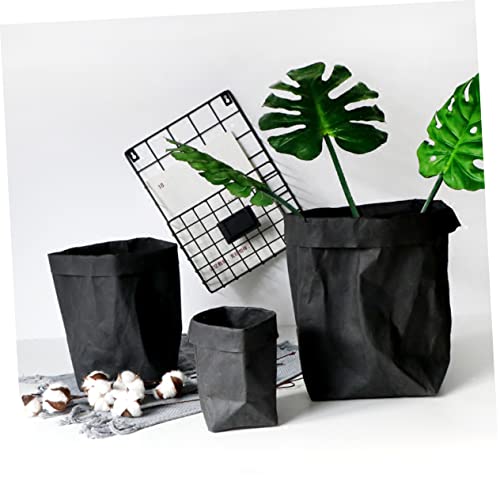 Bolsa de papel kraft lavable Happyyami para ocultar macetas feas en casa 6