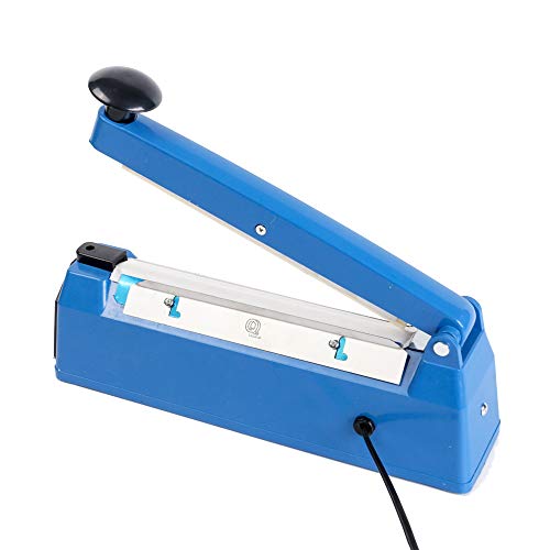 8In Impulse Heat Sealer W/Adjustable Knob Seals Plastic Bags W/Spare Replacement Kit #TOP18