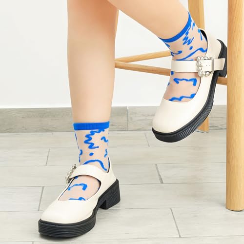 Lace Sheer Socks Women, Transparent Mesh Ankle For Womens, Transparent Design, Refreshing And Breathable, Comfortable Fit, Can Be Easily Matched With Sneakers, High Heels, Sandals（8 Pairs）4