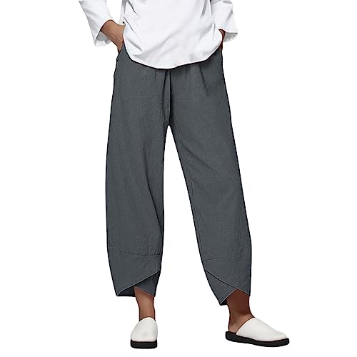 Pantalones deportivos para mujer, color negro, pantalones escolares para niñas, con panel de encaje, pantalones palazzo, pantalones de cuero para mujer, pierna ancha para mujer, cintura alta, cuero