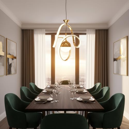 Image of Lyse Decor Hanging Lamps for Home Decoration, Led Hanging Lights for Restaurant /Cafe /Bedroom Ceiling, Pendant Lights for Ceiling /Dining Area /Kitchen Island