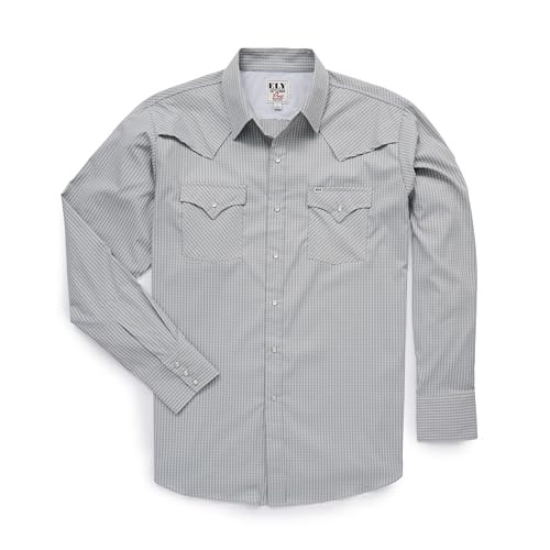 ELY CATTLEMAN Pro Men's Tech Stretch Fabric Outdoor Western Shirts