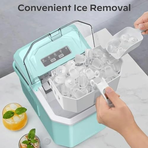 Máquina Portátil para Hacer Hielo con Asa y Cesta miniatura 5