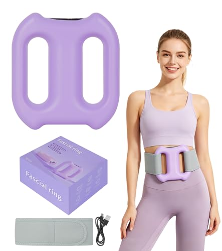 TzhgLfy Vibrating Fascia Ring for Post-Workout Recovery Deep Tissue Fascia Massage Tool & Portable Yoga Ring Massager for Easing Muscle Knots and Tension