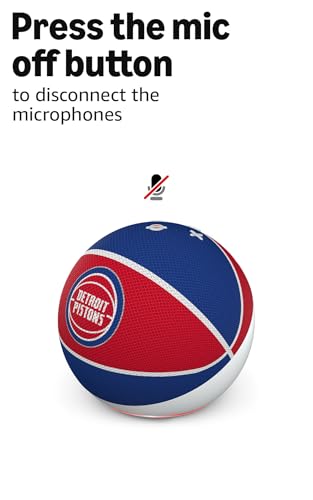 Image of Amazon Echo Dot (newest model) | Officially Licensed NBA Limited-Edition | Detroit Pistons