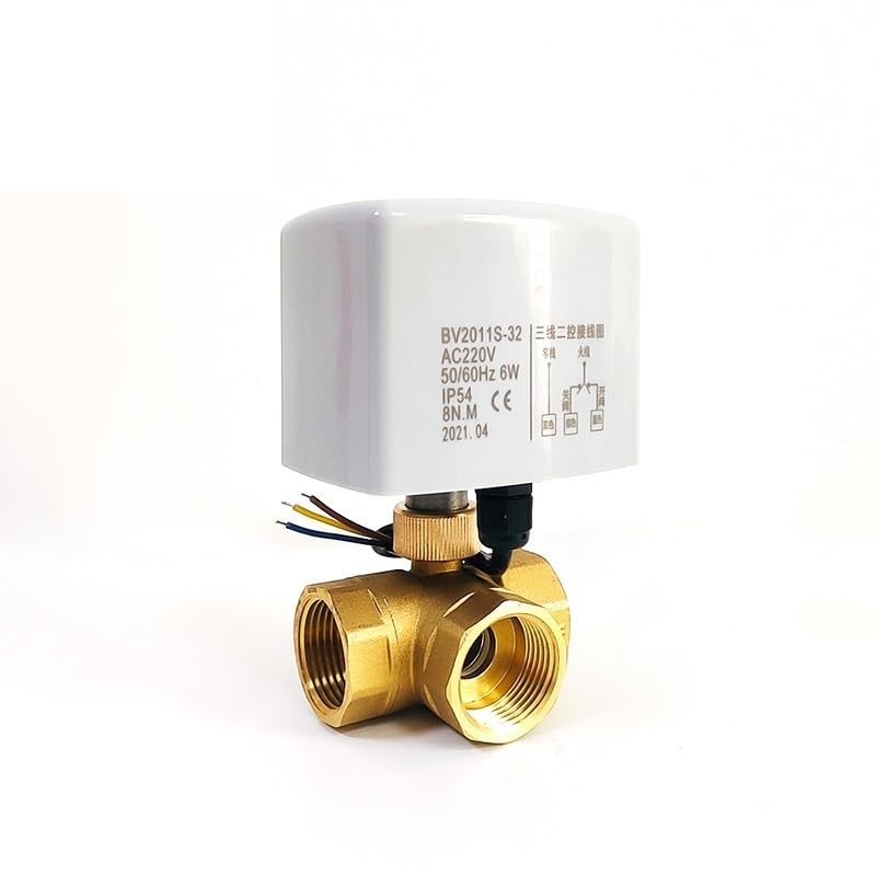 1/2" 3/4" 1" Mosiężny elektryczny zawór kulowy System trójprzewodowy Dwie sterowanie trójdrożne 220 V 24 V 12 V(3/4",24VAC)