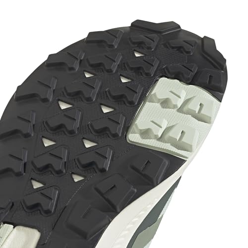 اديداس حذاء المشي لمسافات طويلة انيلاندر للنساء من تيريكس، اخضر كتان، اخضر فضي، منخفض (غير مخصص لكرة القدم) مقاس 38