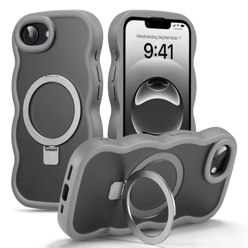 UEEBAI Ή iPhone 16e p P[X  TPU EF[ufUC X}zP[X  lC  P[X MagsafeΉ c ^ y }Olbg g^ op[ X}zP[X - O[